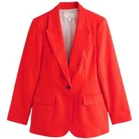 Next Jackenblazer Einreihiger Single Blazer mit hohem Leinenanteil (1-tlg)