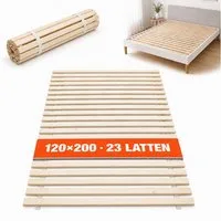 Lattenrost Rollrost 14 oder 23 Latten, 80x200, 90x200, 120x200, 140x200, Wolkenland, PREMIUM, 400kg Tragkraft, Universal, Hergestellt in Europa