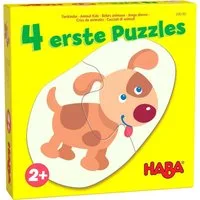 Spiel 4 erste Puzzles, Tierkinder (Kinderpuzzle)
