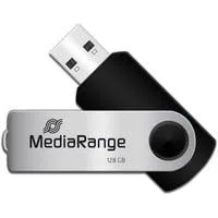 Flexi-Drive 128 GB, USB-Stick schwarz/silber, USB-A 2.0