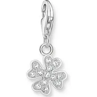 THOMAS SABO Charm-Einhänger Kleeblatt, mit Zirkonia (synth)