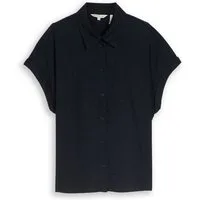 TOM TAILOR Blusenshirt blouse shortsleeves with linen