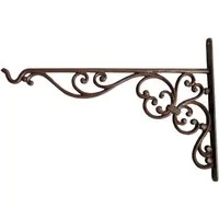 esschert design Wandhaken Haken XL Wand Halterung Blumen Ampel Gusseisen Garten