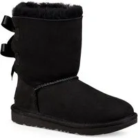 UGG K BAILEY BOW II Winterboots, Schlupfboots, Winterstiefel, Snowboots mit Schleifchen aus Satinband