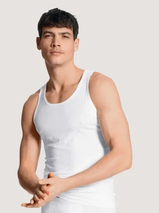CALIDA - HERREN Athletic-Shirt weiss - Gr. - L