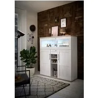 HBZ Barschrank Romance (1-St) im Landhausstil, Highboard mit Bar