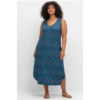 Sheego Strandkleid Jerseykleid Ärmellos