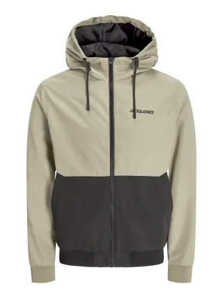 JACK&JONES - JJERUSH HOOD BOMBER NOOS Coriander - Gr. - S