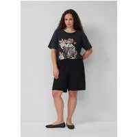 QS Shorts Hose Shorts aus Leinen-Viskose-Mix