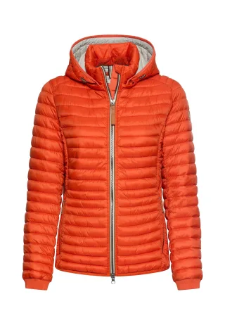 camel active - Winddichte Jacke mit seitlichem Strick-Einsatz pumpkin - Gr. - 38