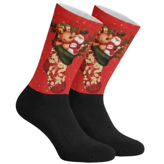 Lustig bedruckte lange Socken für Herren und Damen