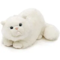 Uni-Toys Kuscheltier Perserkatze, liegend - 31 cm (Länge) - Plüsch-Katze, Plüschtier, zu 100 % recyceltes Füllmaterial