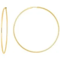 My Gold Paar Creolen Damen Ohrringe Gold 333 (8 Karat) - Ø 60mm / 2.0mm (Set, 2-tlg., inkl. Schmuckbox), Geschenke