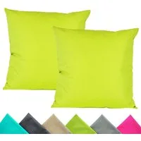 JACK Kissenbezüge 2er Set 40x40cm Outdoor Wasserfest, (2 Stück), 2x Kissenhülle, strapazierfähig, wasserabweisend, Innen & Außen