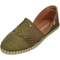 VERBENAS CARMEN CROCHET LINO PARIS Espadrille Kaki