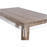 laro Tischdecke Premium Line 0,3mm weich Tischdecke Transparent Ginko PVC