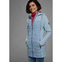 KangaROOS Langjacke (1-St) mit 2-Wege-Reißverschluss, po-bedeckende Länge, figurbetonte Passform