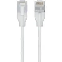 UniFi Etherlighting Cat.6a Premium-Patchkabel weiß, 0,30 Meter, gesleevt
