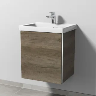 Sanipa 3way Waschtischunterbau zu Villeroy & Boch Subway 3.0 Waschtisch mit 1 Tür, Eiche-Nebraska BR84437