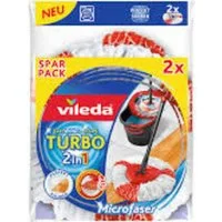 Vileda Staubbesen Vileda 166143 Turbo Easy Wring & Clean Wischmop Ersatzkopf 2er Pack Er