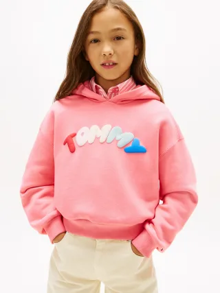TOMMY PUFF PRINT HOODIE Tropical Blush - Gr. - 16
