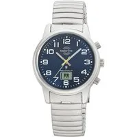 MASTER TIME Quarzuhr Master Time MTLA-10821-32M Damen-Funkuhr Zugband Damenuhr 34mm 3ATM Master Time MTLA-10821-32M Damen-Funkuhr Zugband Damenuhr 34mm 3ATM