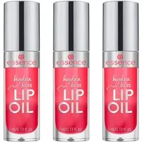 Essence Lipgloss HYDRA KISS LIP OIL, 3-tlg., mit hochglänzendem Finish