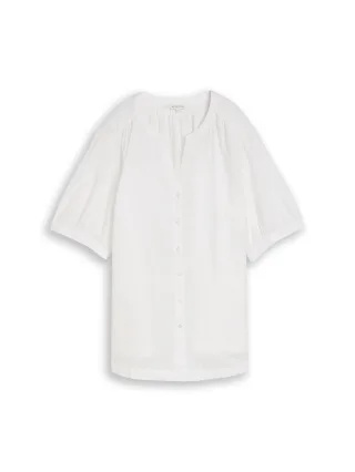 Tom Tailor - Plus Size - Bluse aus Baumwolle white - Gr. - 52