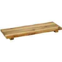 KESPER® Servierbrett KESPER Servierbrett Akazie FSC mit Füßen Holzbrett