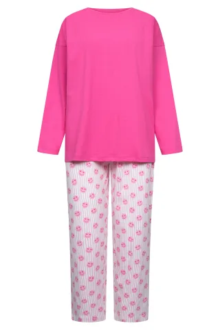 Rösch - Pyjamas 1253514 pink print - Gr. - 48