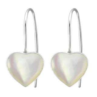 Herz Ohrringe aus 925 Silber
