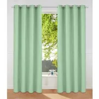 OTTO home Vorhang Parry (2 St), Ösen, blickdicht, Polyester, 2-er Set, blickdicht, monochrom, basic