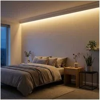 Paulmann LED Dekolicht, LED-Leuchtmittel fest verbaut, Warmweiß, LED Strip 3m selbstklebend Lichtband kürzbar LED Streifen warmweiß
