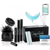 Uniquesmile Zahnbleaching-Kit Testsieger - 100 tage risikofrei testen - Teeth whitening kit, PAP Formel, LED Technologie, schmerzfrei, frei von Schadstoffen.