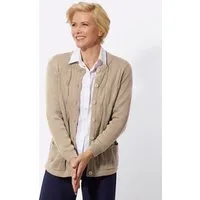 Witt Strickjacke Strickjacke Langarm Zopfmuster