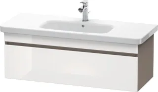 Duravit DuraStyle Waschtischunterbau wandhängend Weiß & Basalt Hochglanz & Matt 1130x448x398 mm - DS DS639502243