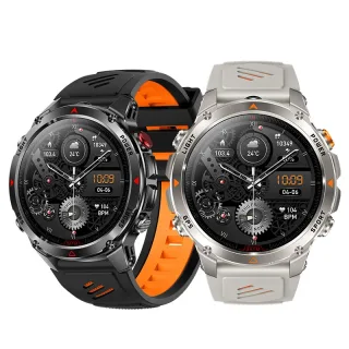 HT37 1.46-inch HD Display GPS Flashlight 30M Waterproof Altitude Pressure 540mAh Massive Battery bluetooth Call Heart Ra