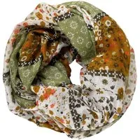 Taschen4life Loop leichter Damen Loop Schal, mit Streublümchen, vintage & modern