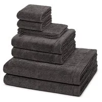 Cawö Handtuch Set Lifestyle, Walkfrottee (Spar-Set, 8-St), 2 X Wasch- 2 X Gäste- 2 X Dusch- 2 X Handtuch im Set - Baumwolle
