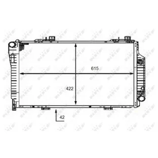 NRF Motork?hler gel?tet Mercedes C-Klasse W202 58483