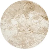 Tapiso Designteppich CRYSTAL, rund, Höhe: 8 mm, Kurzflor Schimmereffekt, pflegeleicht, allergikergeeignet