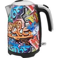 Gutfels Wasserkocher WATER 3010 G, 1,7 l, 2200 W, 1,7 L, 2200 Watt, Graffitti-Style