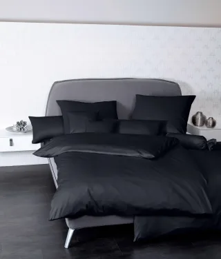Janine Bettwäsche "Colors 31001" 2 Stk. feinfädige uni Bettwäsche für alle Jahreszeiten, Markenreißverschluss
