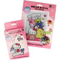Hello Kitty Malen nach Zahlen DIY Diamond Painting Bastelset Unisex Kinder (1857-St), Diamantenbild, Diamantmalerei, Diamond Painting, Malset, Kreativset