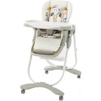 COSTWAY Hochstuhl Babystuhl, klappbar, verstellbar, mit Liegefunktion & Rädern
