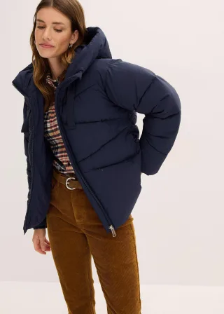 bonprix Wasserabweisende Steppjacke, blau, Gr.44, Wasserabweisende Steppjacke