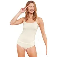 LouAnne Spaghettitop 2-er Pack seidenweiche Bio-Baumwolle (2er-Pack) mit verstellbaren Trägern, Unifarben