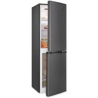 exquisit Kühl-/Gefrierkombination KGC195-65-NF-330E inoxlook-az, 157,5 cm hoch, 48,5 cm breit, 4-Sternefach
