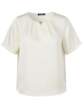 Frapp - Bluse Rundhals 1/2 Arm butter - Gr. - 48
