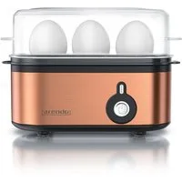 Arendo Eierkocher 3-fach, Edelstahl, Ein / Aus-Schalter, frei wählbarer Härtegrad, Anzahl Eier: 3 St., 210 W, Threecook Egg Cooker, GS, BPA-frei, für 1 bis 3 Eier